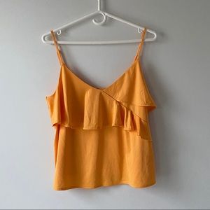 H&M Orange Spaghetti Strap Tank Top